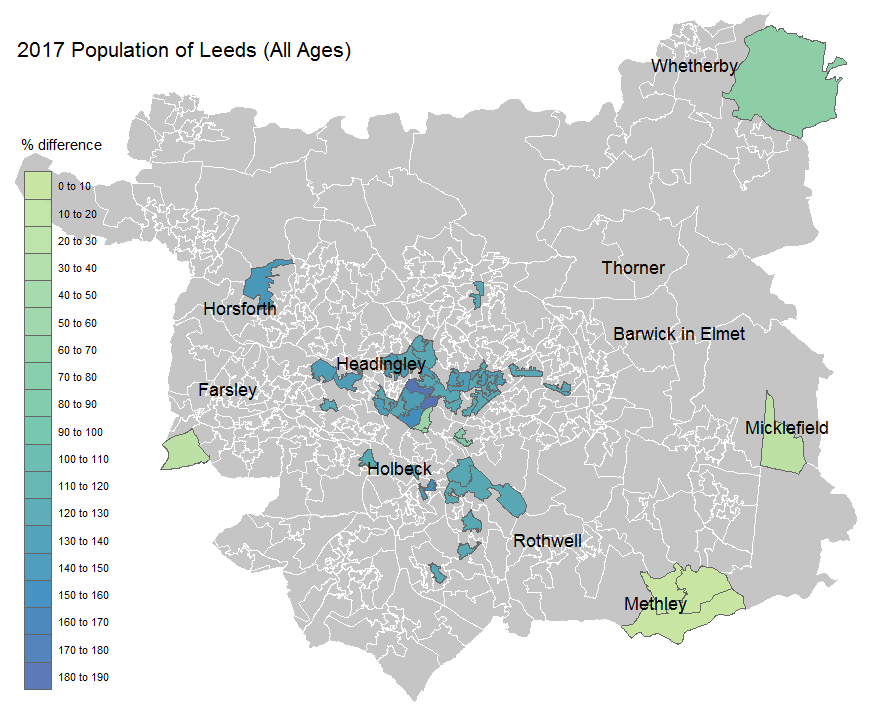 Understanding differences in population estimates for Leeds The Alan